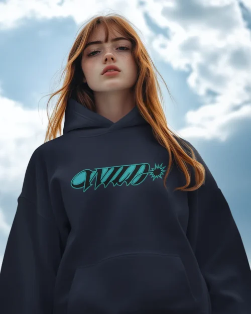model wearing Katseye Wild Hoodie 2026 official