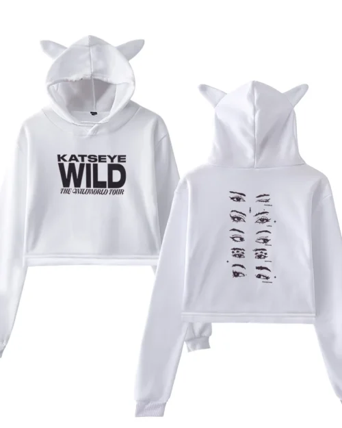 KATSEYE Wild Eyes Cropped Hoodie