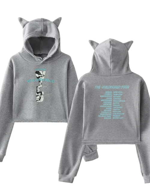 KATSEYE Wildworld Tour Cropped Hoodie