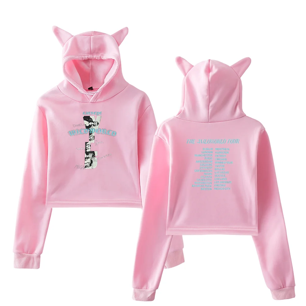 KATSEYE Wildworld Tour Cropped Hoodie - Image 5